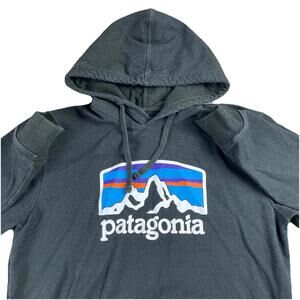 Patagonia Uprisal Hoody Sweatshirt Black Men's Medium Logo 39583